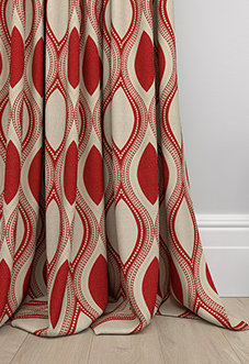 Kasian, Red - Made to Measure Curtains